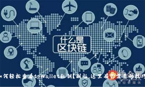 如何轻松查看tpWallet私钥？别怕，这里有你需要的技巧！