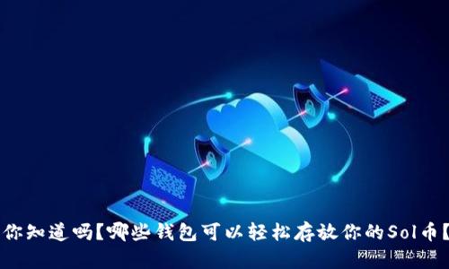 “你知道吗？哪些钱包可以轻松存放你的Sol币？”