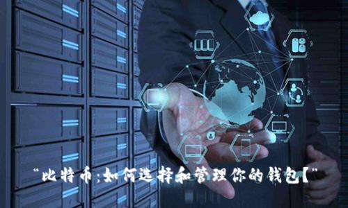 “比特币：如何选择和管理你的钱包？”
