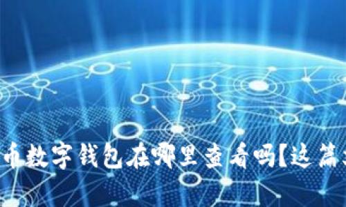 想知道比特币数字钱包在哪里查看吗？这篇文章告诉你！