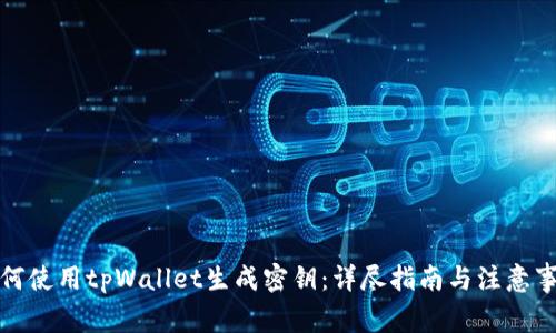 如何使用tpWallet生成密钥：详尽指南与注意事项